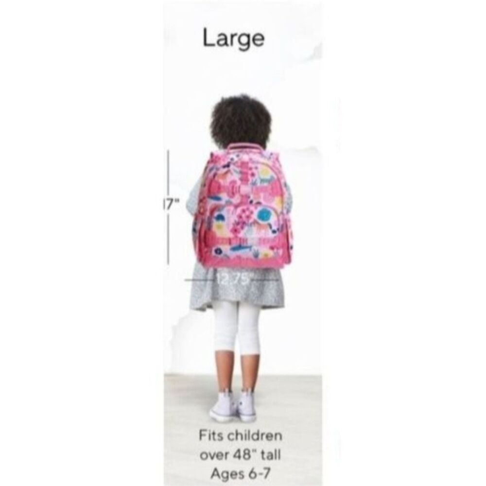 Pottery Barn Kids Backpack Mackenzie Pink Sasha's Garden Pink Girls Youth Floral